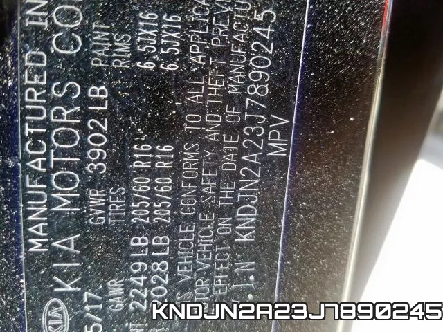 KNDJN2A23J7890245 фото 2