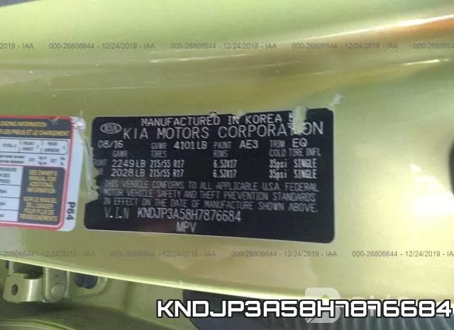 KNDJP3A58H7876684 фото 10