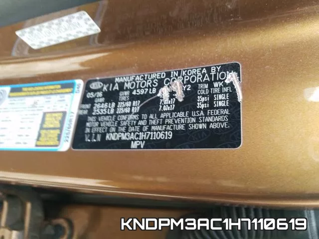 KNDPM3AC1H7110619 фото 2