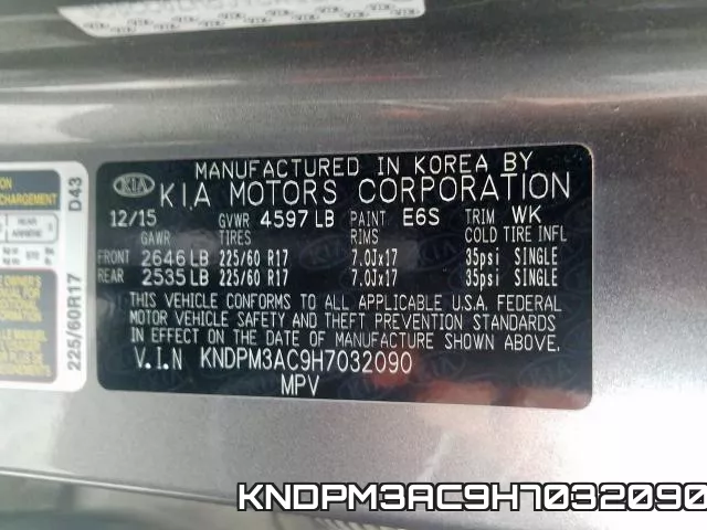 KNDPM3AC9H7032090 фото 2