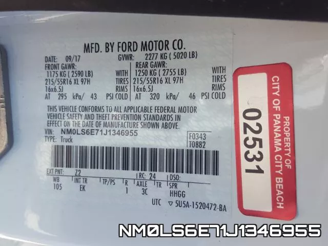 NM0LS6E71J1346955 фото 2