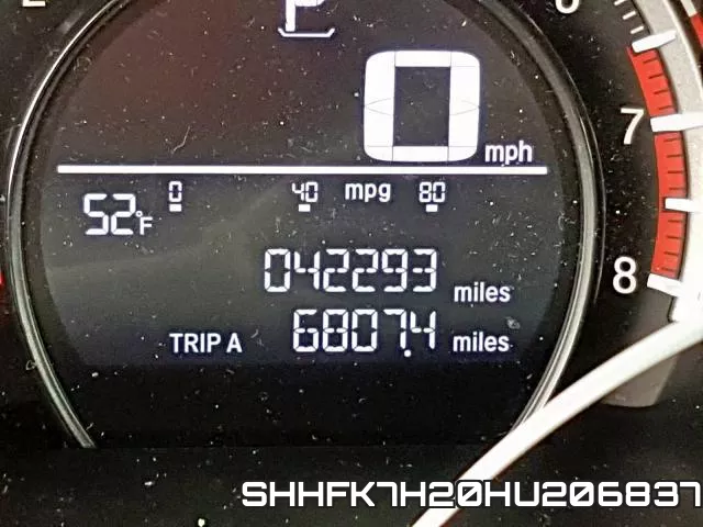 SHHFK7H20HU206837 фото 9