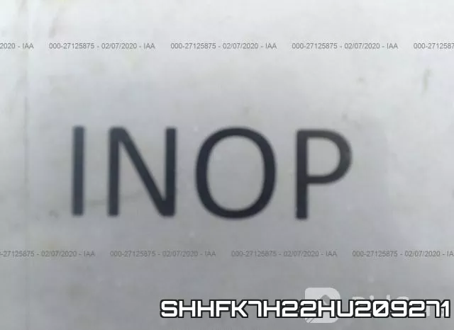 SHHFK7H22HU209271 фото 8