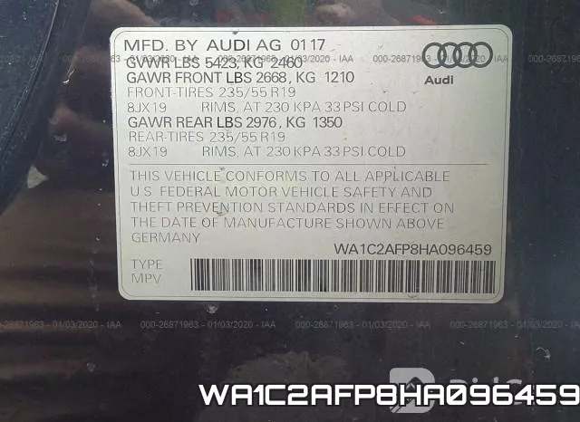WA1C2AFP8HA096459 фото 10