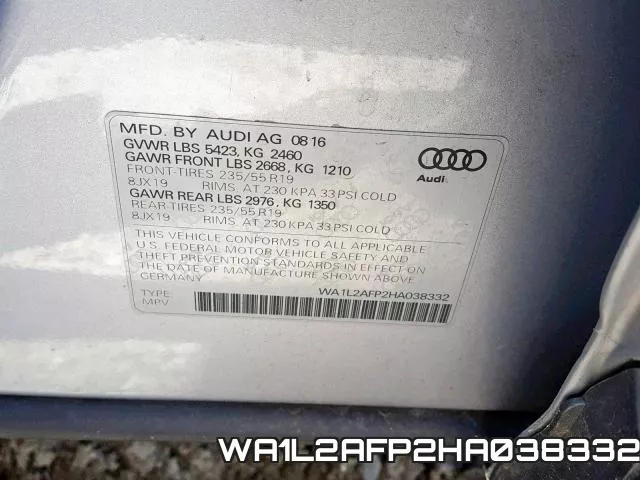WA1L2AFP2HA038332 фото 2
