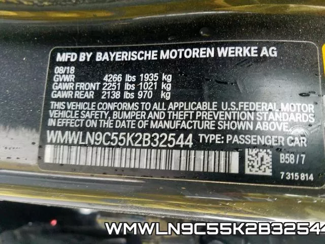 WMWLN9C55K2B32544 фото 2