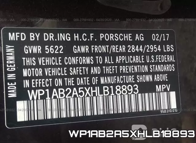 WP1AB2A5XHLB18893 фото 10
