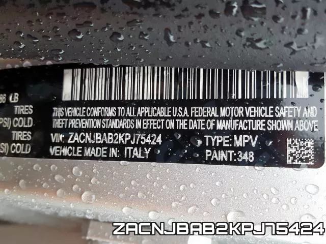 ZACNJBAB2KPJ75424 фото 2