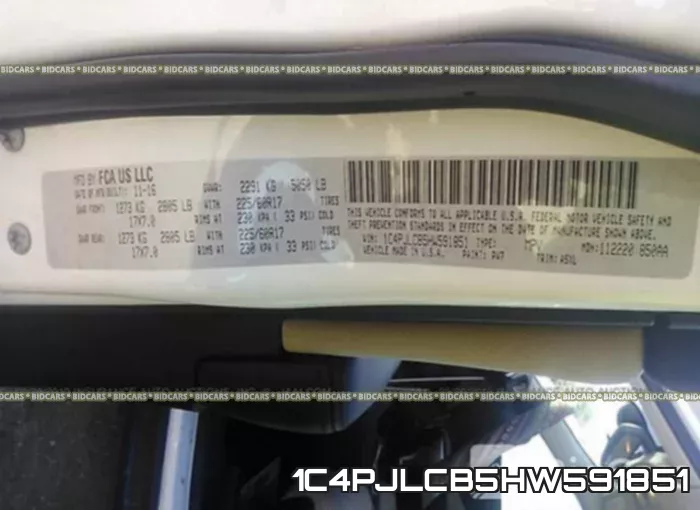 1C4PJLCB5HW591851 фото 10