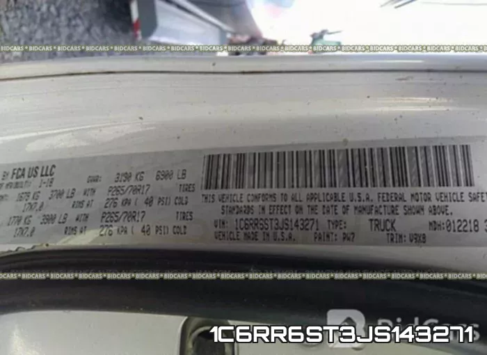 1C6RR6ST3JS143271 фото 10