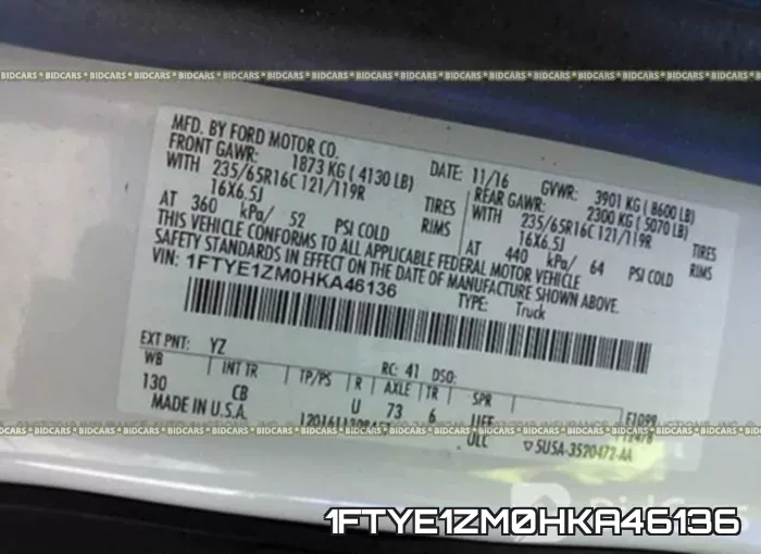 1FTYE1ZM0HKA46136 фото 10