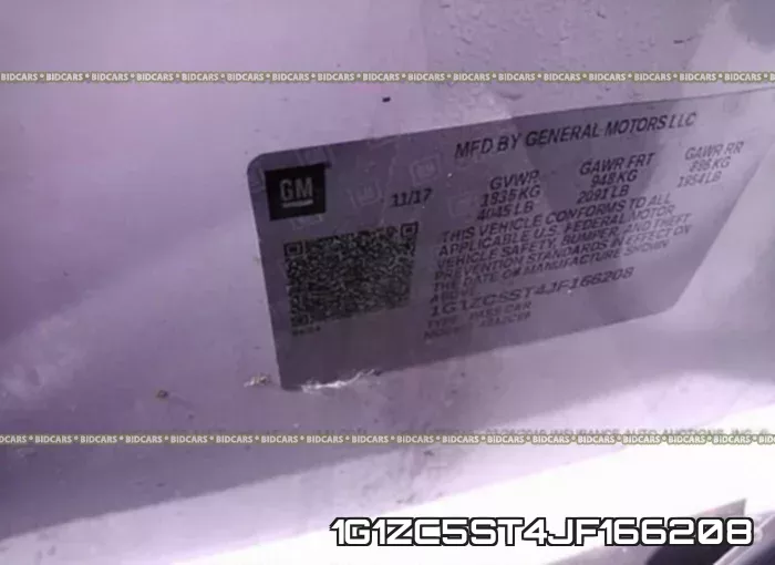 1G1ZC5ST4JF166208 фото 10
