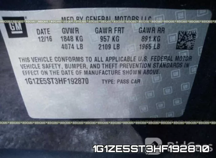 1G1ZE5ST3HF192870 фото 10