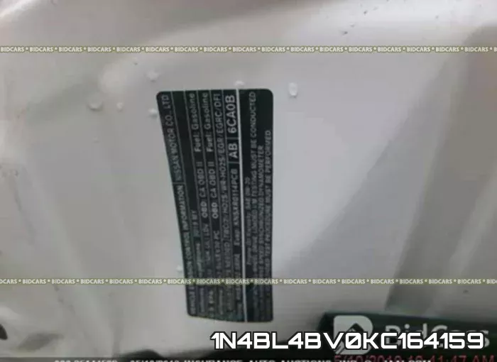 1N4BL4BV0KC164159 фото 10