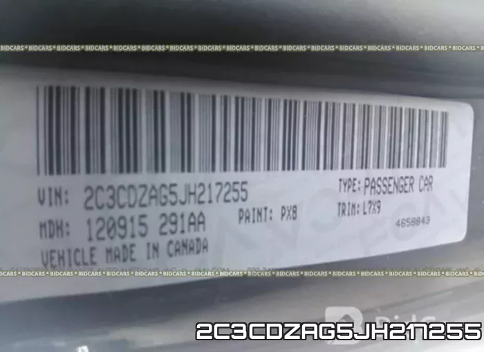2C3CDZAG5JH217255 фото 10