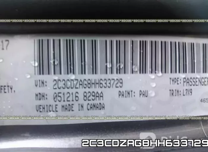 2C3CDZAG8HH633729 фото 10