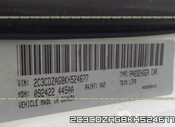 2C3CDZAG8KH524677 фото 10