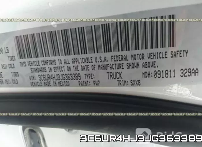 3C6UR4HJ3JG363389 фото 10