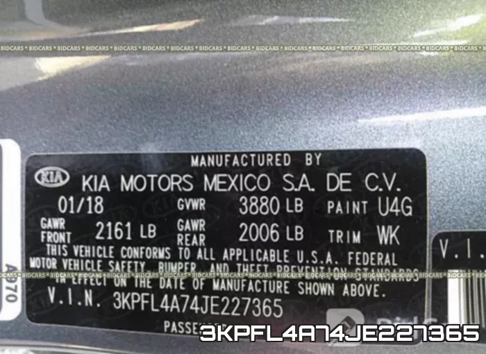 3KPFL4A74JE227365 фото 10
