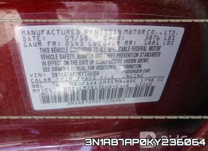3N1AB7AP0KY236064 фото 10