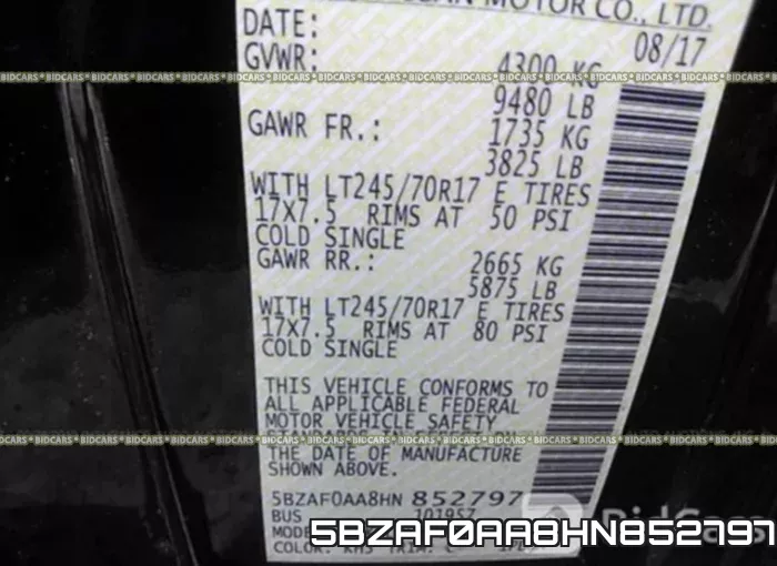 5BZAF0AA8HN852797 фото 10