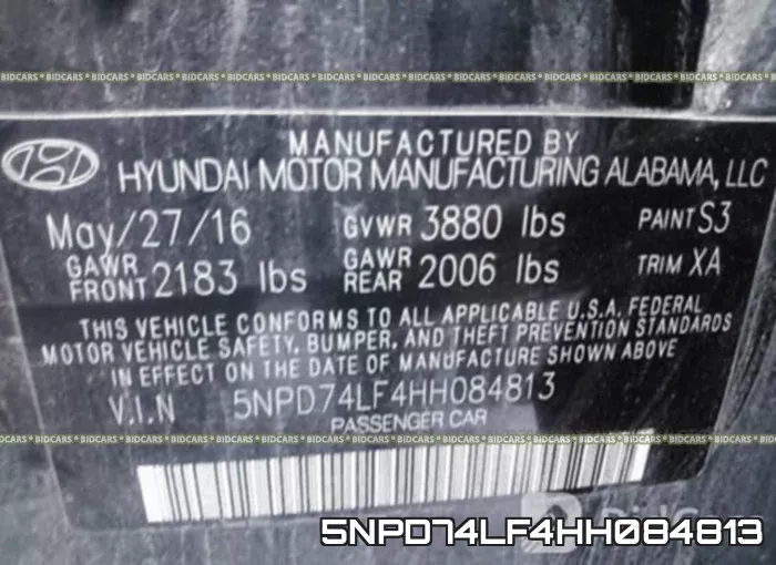 5NPD74LF4HH084813 фото 10