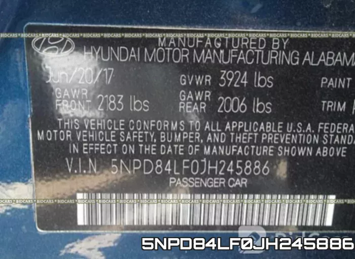 5NPD84LF0JH245886 фото 10