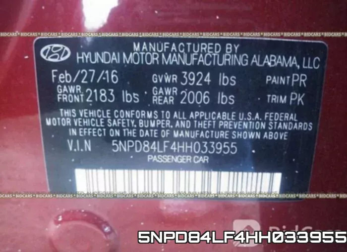 5NPD84LF4HH033955 фото 10
