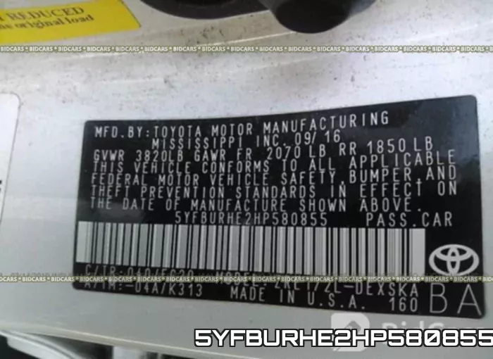 5YFBURHE2HP580855 фото 10