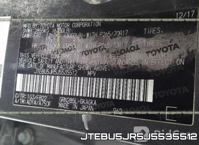 JTEBU5JR5J5535512 фото 10