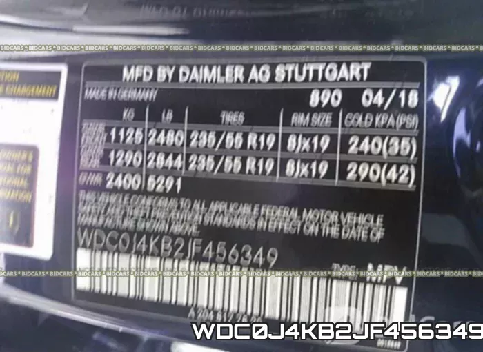 WDC0J4KB2JF456349 фото 10