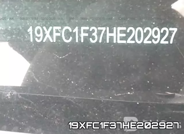 19XFC1F37HE202927 фото 10
