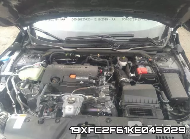 19XFC2F61KE045029 фото 2