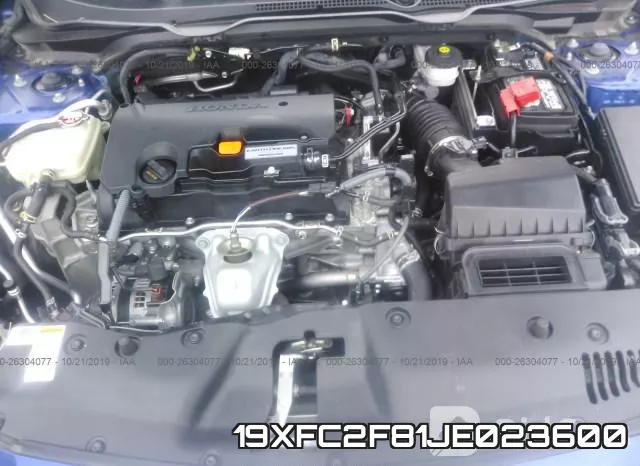 19XFC2F81JE023600 фото 2