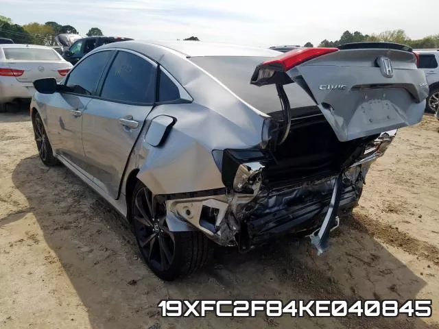 19XFC2F84KE040845 фото 4