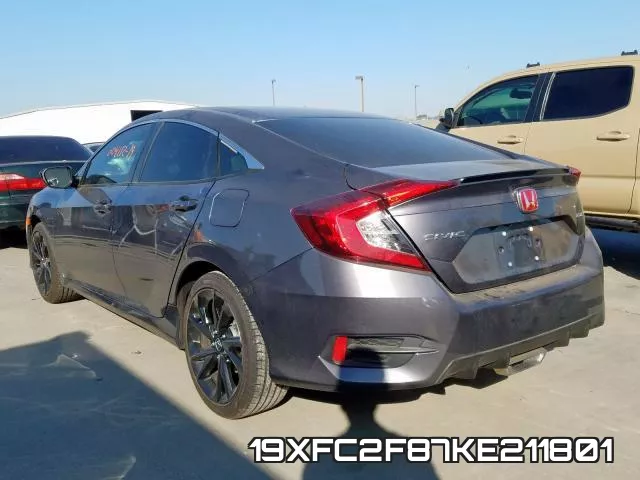 19XFC2F87KE211801 фото 4