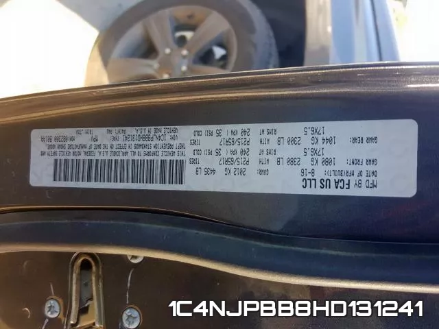 1C4NJPBB8HD131241 фото 2