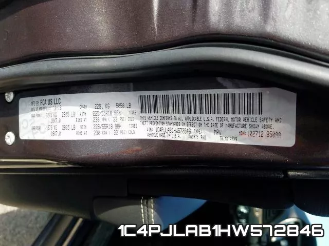 1C4PJLAB1HW572846 фото 2
