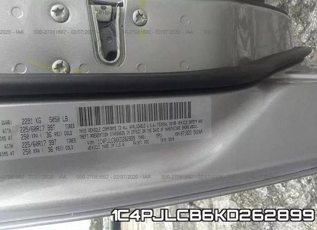 1C4PJLCB6KD262899 фото 10