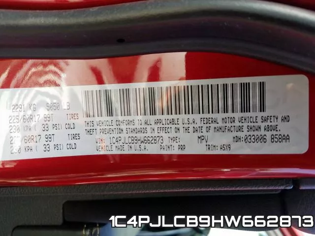 1C4PJLCB9HW662873 фото 2