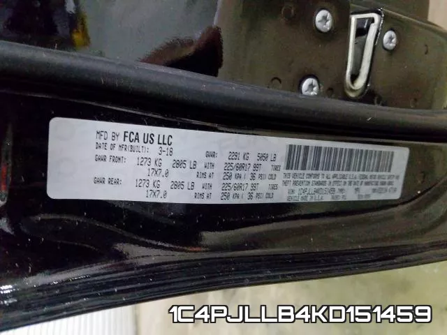 1C4PJLLB4KD151459 фото 2