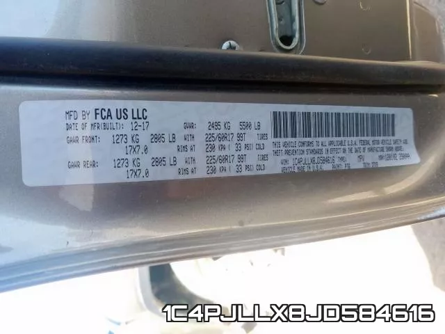 1C4PJLLX8JD584616 фото 2