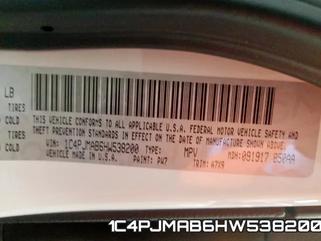 1C4PJMAB6HW538200 фото 2