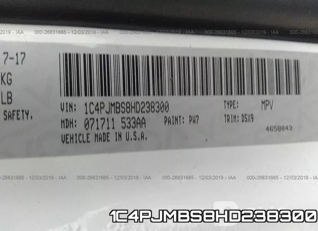 1C4PJMBS8HD238300 фото 10