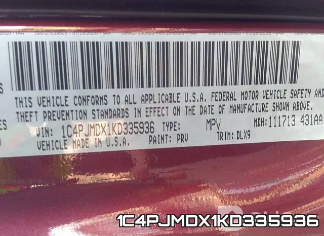 1C4PJMDX1KD335936 фото 10