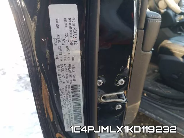 1C4PJMLX1KD119232 фото 2