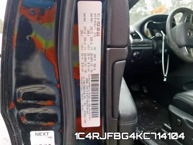 1C4RJFBG4KC714104 фото 2