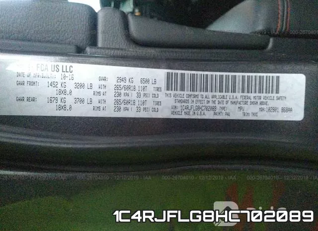 1C4RJFLG8HC702089 фото 10