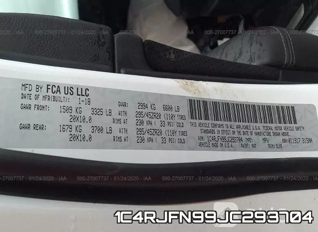 1C4RJFN99JC293704 фото 10