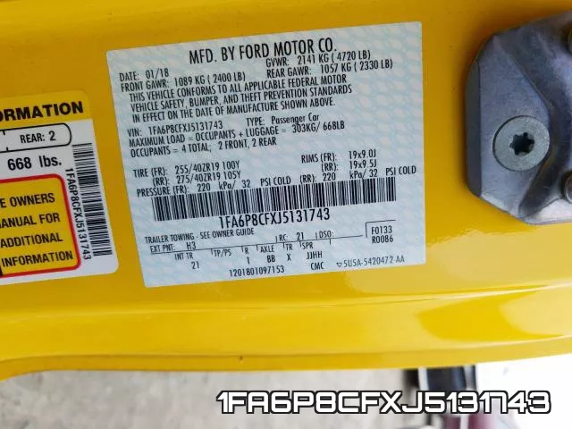 1FA6P8CFXJ5131743 фото 2